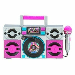 LOL Surprise OMG Remix Karaoke Machine Sing Along Boombox w Mic Connects